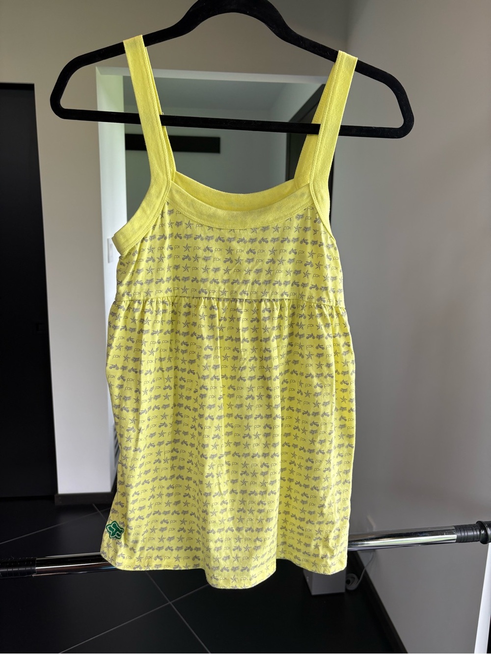 Fox Yellow Star-Print Tank